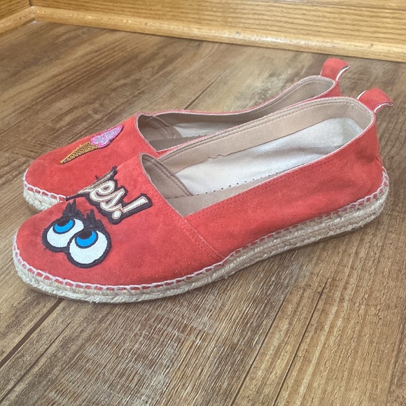 Eva minge red espiradales with quirky patches Made in Spain Size 40 or US 9 - Picture 3 of 8